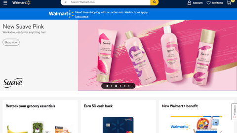 Walmart 'New Suave Pink' Carousel Ad